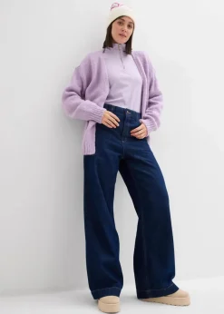 Oversize Grobstrickjacke|bonprix