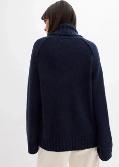 Oversize Grobstrickpullover|bonprix