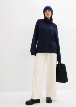 Oversize Grobstrickpullover|bonprix