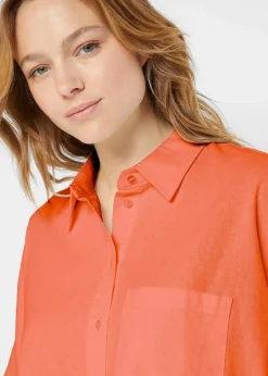 Oversize Halbarmbluse mit Leinen|bonprix Best