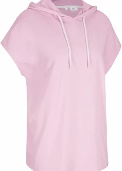 bonprix Sweat|Sportbekleidung|Oversize Hoodie puderflieder meliert