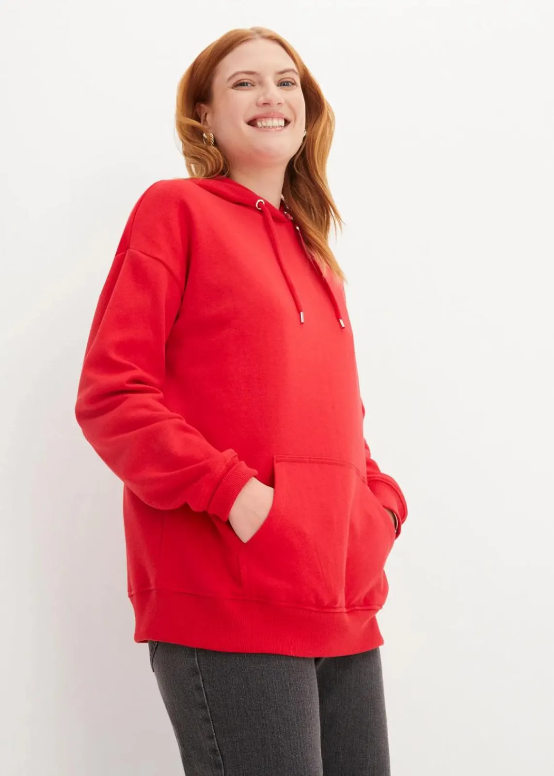 bonprix Sweat|Basics|Oversize Hoodie rot
