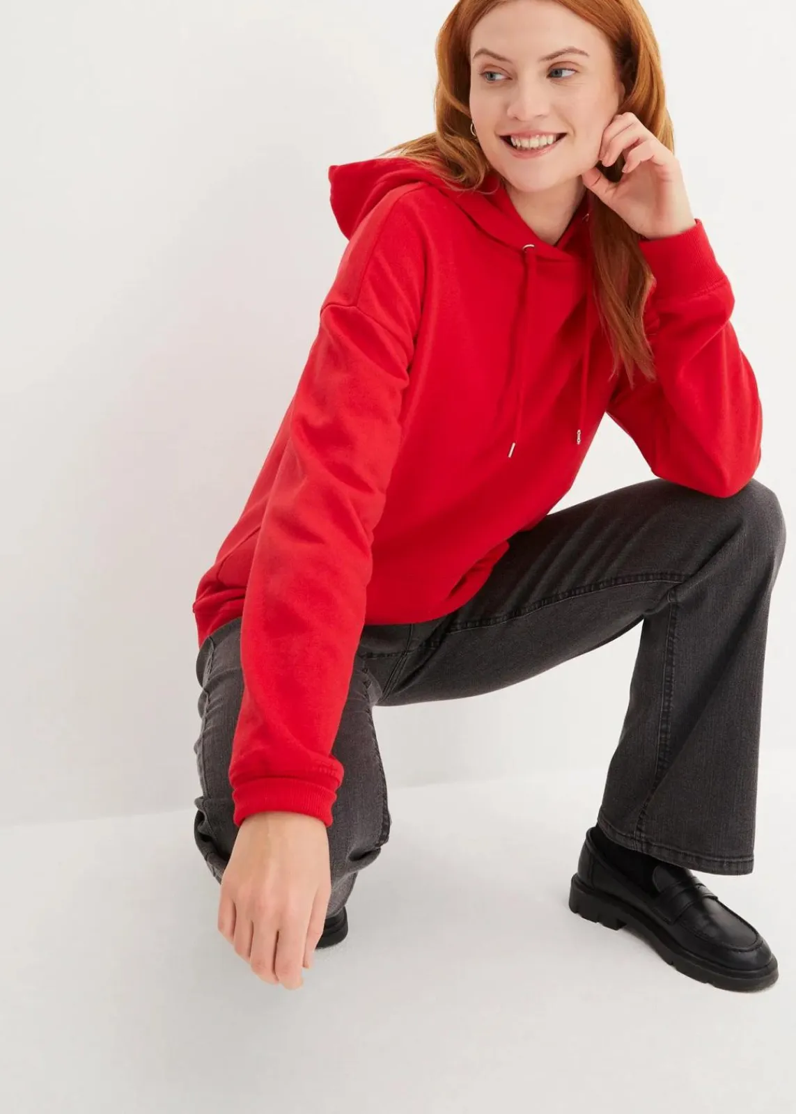 bonprix Sweat|Basics|Oversize Hoodie rot