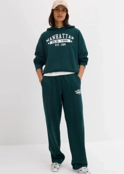 bonprix Sweat|Bekleidung·Blusen & Tuniken|Oversize Hoodie aus reiner Baumwolle tiefgrün