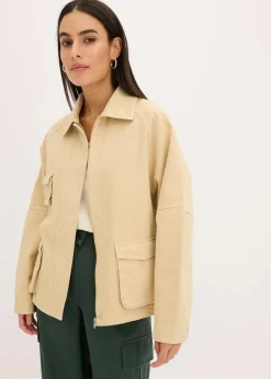 bonprix Bekleidung·Hosen|Jacken & Mäntel|Oversize Jacke beige