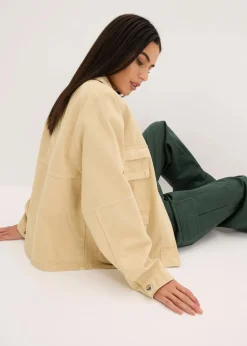 bonprix Bekleidung·Hosen|Jacken & Mäntel|Oversize Jacke beige