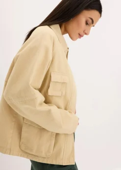 bonprix Bekleidung·Hosen|Jacken & Mäntel|Oversize Jacke beige