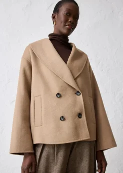 bonprix Bekleidung·Hosen|Jacken & Mäntel|Oversize Jacke aus weichem Woll-Mix khakibeige