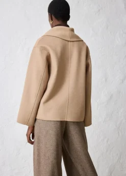 bonprix Bekleidung·Hosen|Jacken & Mäntel|Oversize Jacke aus weichem Woll-Mix khakibeige