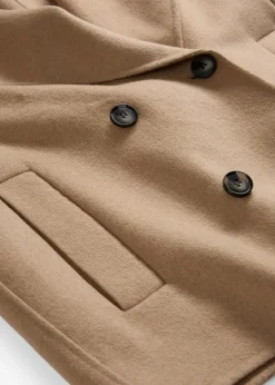 bonprix Bekleidung·Hosen|Jacken & Mäntel|Oversize Jacke aus weichem Woll-Mix khakibeige