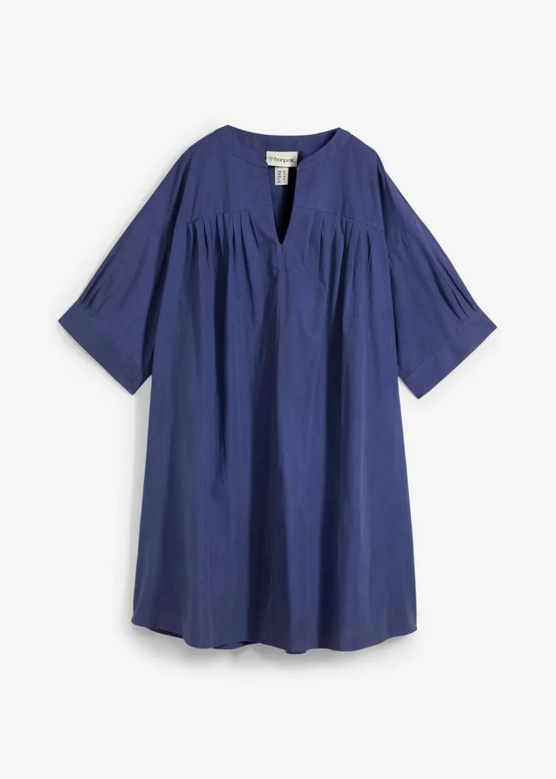 bonprix Kleider|Bekleidung·Pullover & Strickjacken|Oversize Kaftan-Kleid aus reiner Bio-Baumwolle tiefseeblau