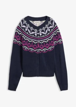 Oversize Norweger-Strickjacke|bonprix New