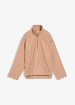 bonprix Bekleidung·Blusen & Tuniken|Zweiteiler & Sets|Oversize Pullover in Wolloptik schokosorbet meliert