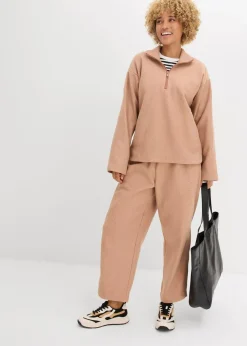 bonprix Bekleidung·Blusen & Tuniken|Zweiteiler & Sets|Oversize Pullover in Wolloptik schokosorbet meliert