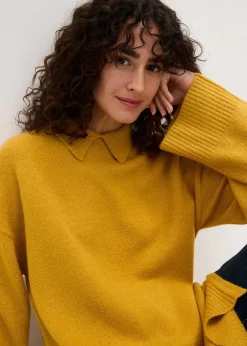 Oversize Pullover mit Turtleneck und Seitenschlitzen|bonprix New