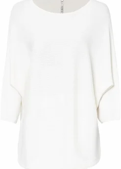 Oversize Ripp-Pullover aus Viskose-Mix|bonprix Outlet