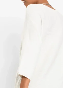Oversize Ripp-Pullover aus Viskose-Mix|bonprix Outlet