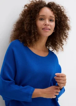 Oversize Ripp-Pullover aus Viskose-Mix|bonprix Sale