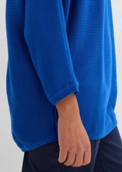 Oversize Ripp-Pullover aus Viskose-Mix|bonprix Sale