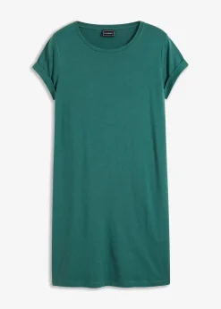 bonprix Kleider|Nachhaltigere Materialien|Oversize Shirtkleid mattgrün