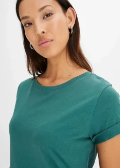 bonprix Kleider|Nachhaltigere Materialien|Oversize Shirtkleid mattgrün