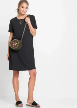 bonprix Basics|Kleider|Oversize- Shirtkleid schwarz