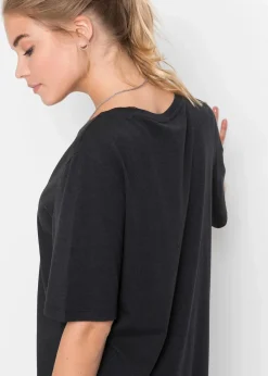 bonprix Basics|Kleider|Oversize- Shirtkleid schwarz