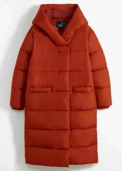 bonprix Jacken & Mäntel|Nachhaltigere Materialien|Oversize Steppmantel rostbraun