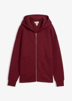 bonprix Bekleidung·Blusen & Tuniken|Zweiteiler & Sets|Oversize Sweatjacke ahornrot