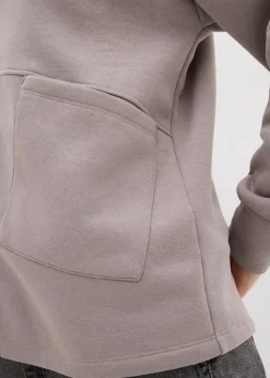 bonprix Nachhaltigere Materialien|Sweat|Oversize Sweatjacke grau