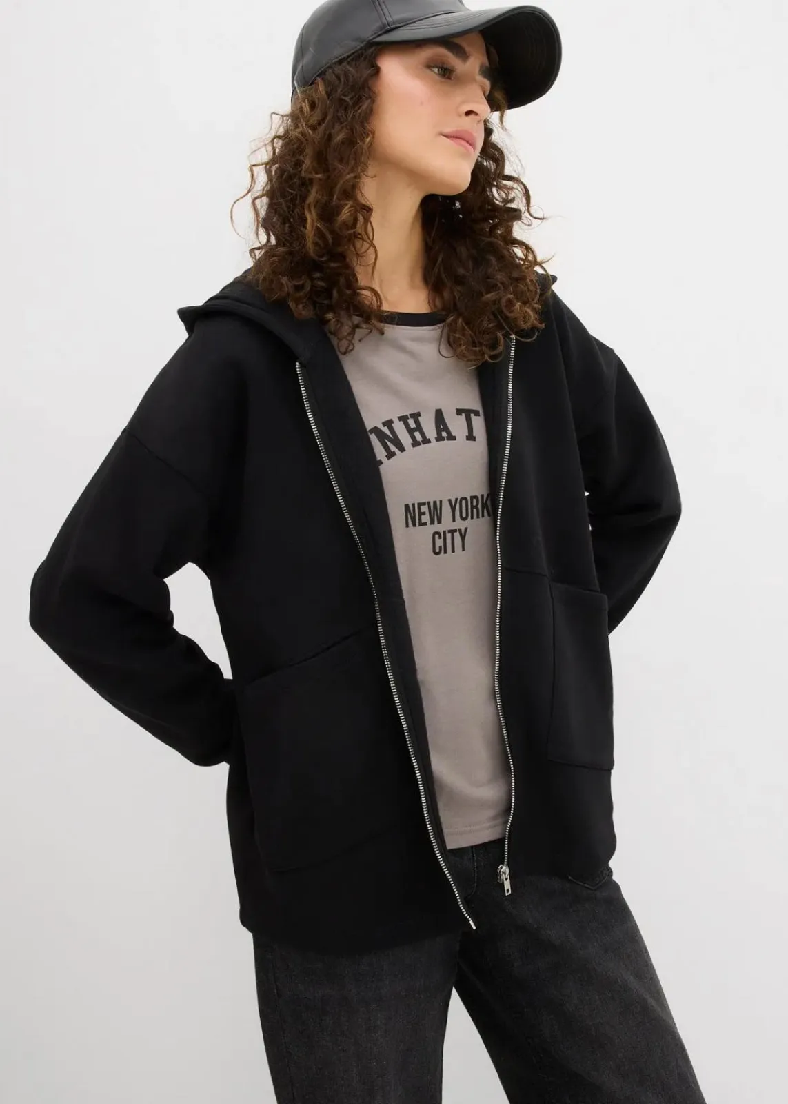 Oversize Sweatjacke|bonprix Sale