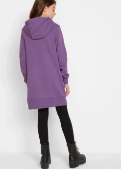 bonprix Mädchen 9-16 Jahre·Kleider & Jumpsuits|Mädchen 2-8 Jahre·Nachhaltigere Materialien|Oversize Sweatkleid aus reiner Bio-Baumwolle ultraviolett