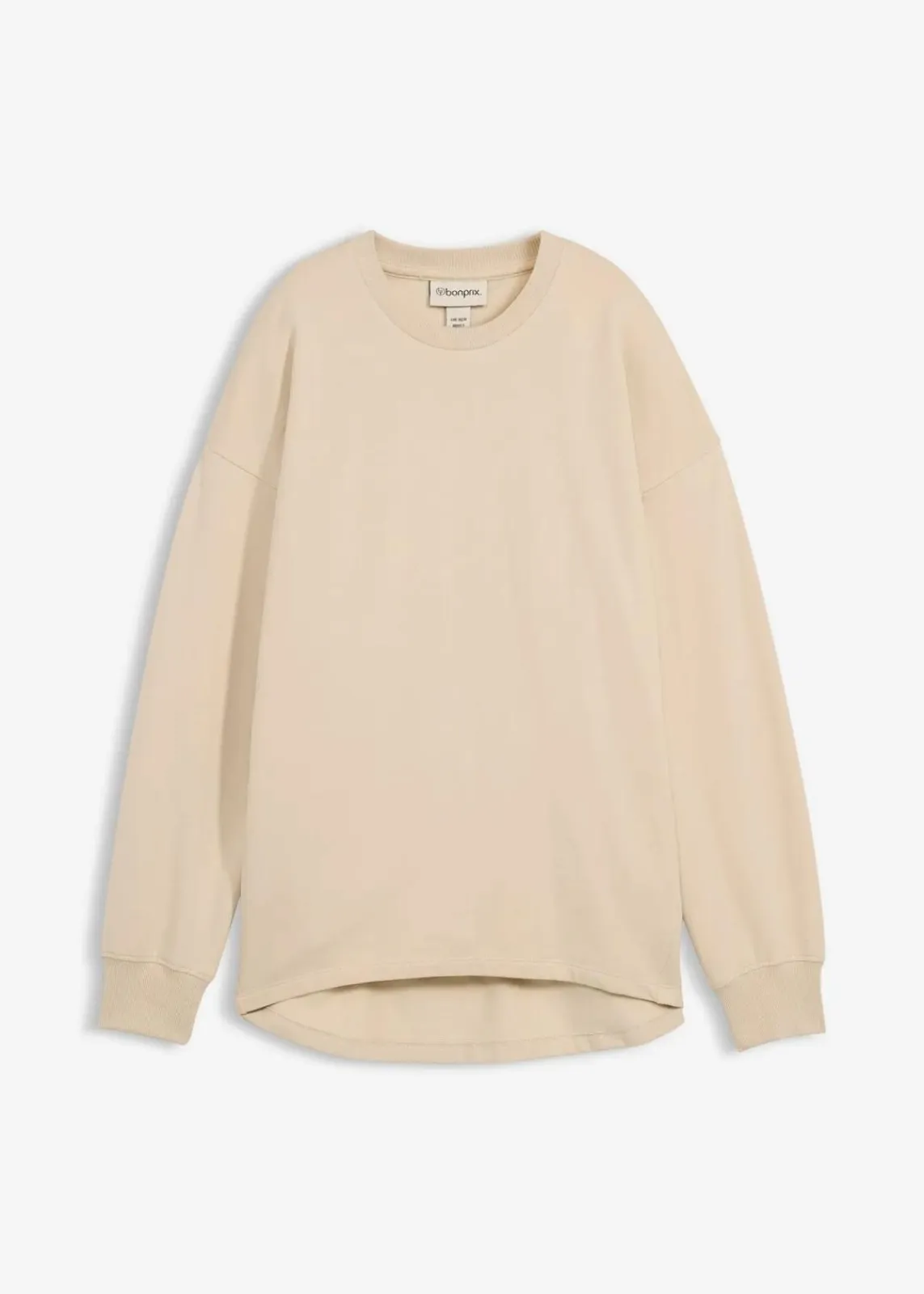 bonprix Sweat|Bekleidung·Blusen & Tuniken|Oversize Sweatshirt hellsand