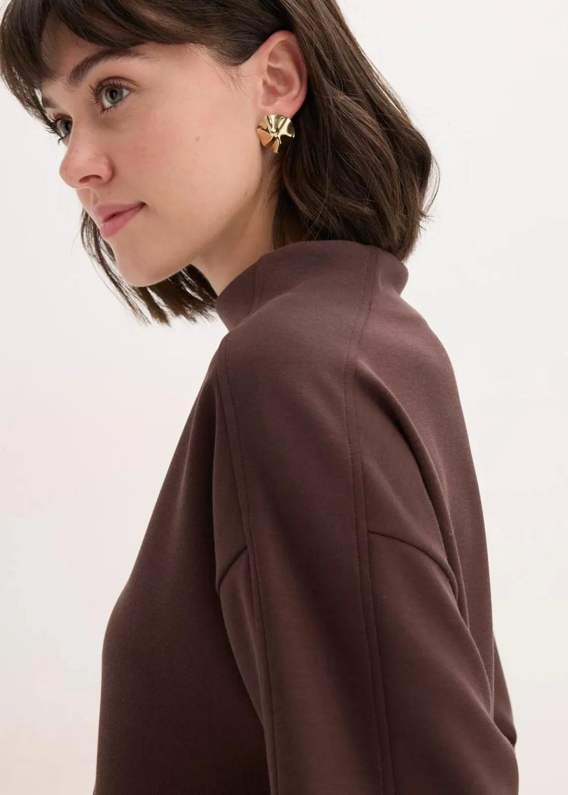 Oversize Sweatshirt aus weichem Scuba|bonprix Discount