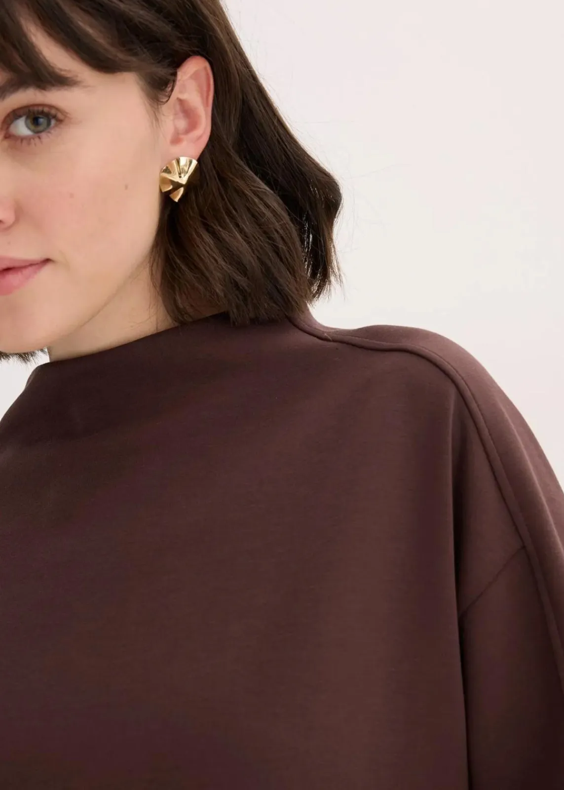 Oversize Sweatshirt aus weichem Scuba|bonprix Discount