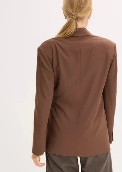 bonprix Bekleidung·Basics|Blazer|Oversize-Blazer braun