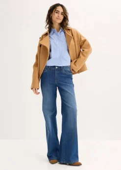 Oversize-Bluse aus Baumwoll-Mix|bonprix Clearance