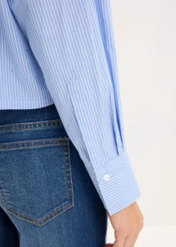 Oversize-Bluse aus Baumwoll-Mix|bonprix Clearance