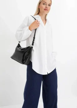 bonprix Bekleidung·Jacken & Mäntel|Blusen & Tuniken|Oversize-Bluse aus reiner Baumwolle weiß
