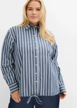 Oversize-Bluse aus reiner Baumwolle|bonprix Outlet