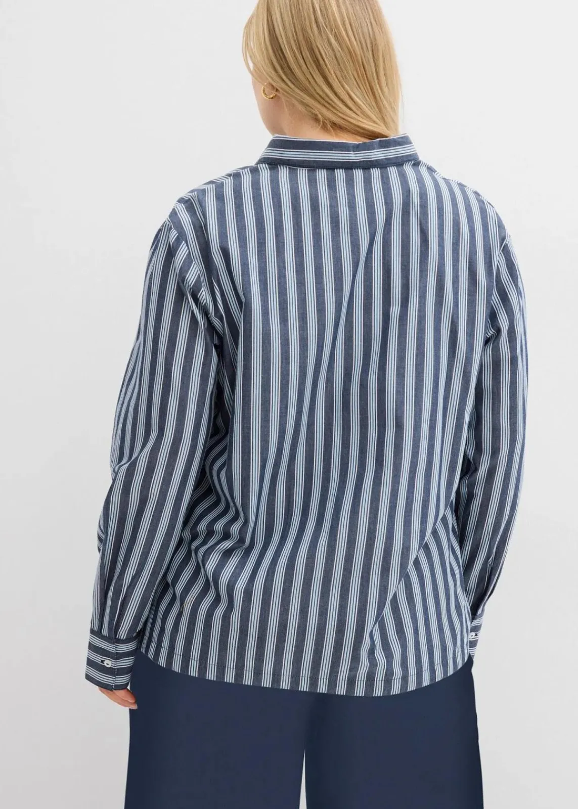 Oversize-Bluse aus reiner Baumwolle|bonprix Outlet