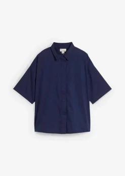 Oversize-Bluse aus reiner Baumwolle|bonprix Clearance