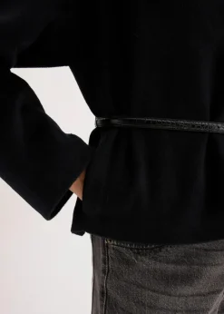 Oversized Blazer mit Gürtel in Wolloptik, ungefüttert|bonprix Online