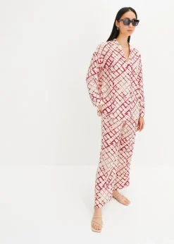 bonprix Bekleidung·Jacken & Mäntel|Blusen & Tuniken|Oversized Bluse violett/natur batik