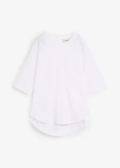 bonprix Bekleidung·Jacken & Mäntel|Blusen & Tuniken|Oversized Blusenshirt weiß
