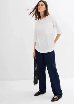 bonprix Bekleidung·Jacken & Mäntel|Blusen & Tuniken|Oversized Blusenshirt weiß