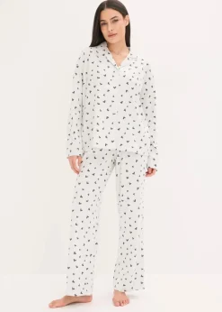 Oversized Pyjama mit Knopfleiste|bonprix Clearance