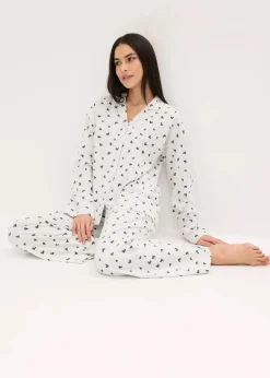 Oversized Pyjama mit Knopfleiste|bonprix Clearance