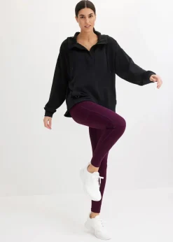 bonprix Bekleidung·Sweat|Bekleidung·Blusen & Tuniken|Oversized Sport-Hoodie mit Modal, ultrasoft schwarz
