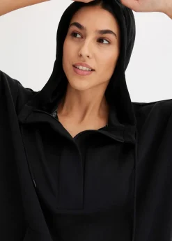 bonprix Bekleidung·Sweat|Bekleidung·Blusen & Tuniken|Oversized Sport-Hoodie mit Modal, ultrasoft schwarz